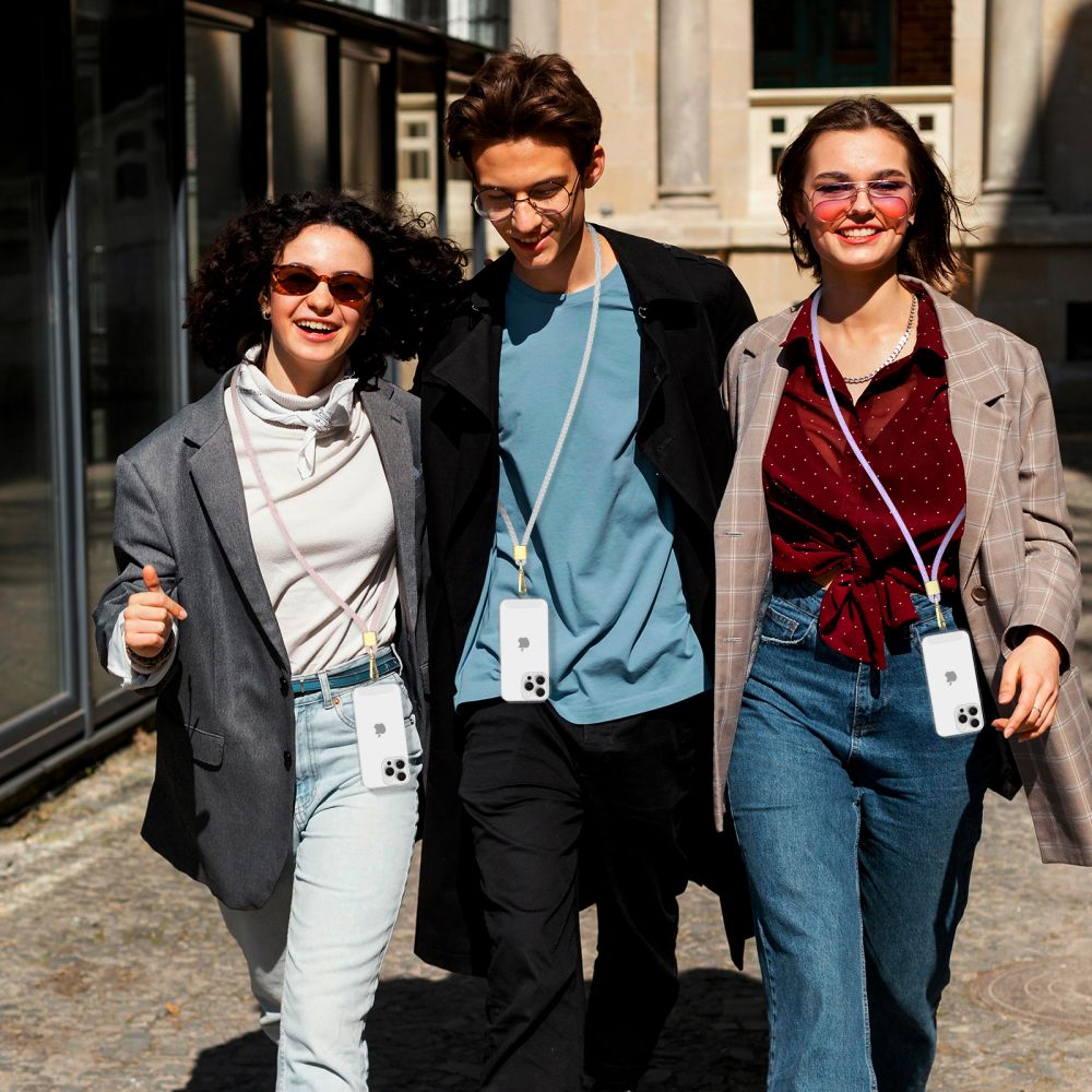 Tech - Protect C2S Rope CrossBody Strap - Universal Λουράκι για Θήκη Κινητού - Pink / Gold