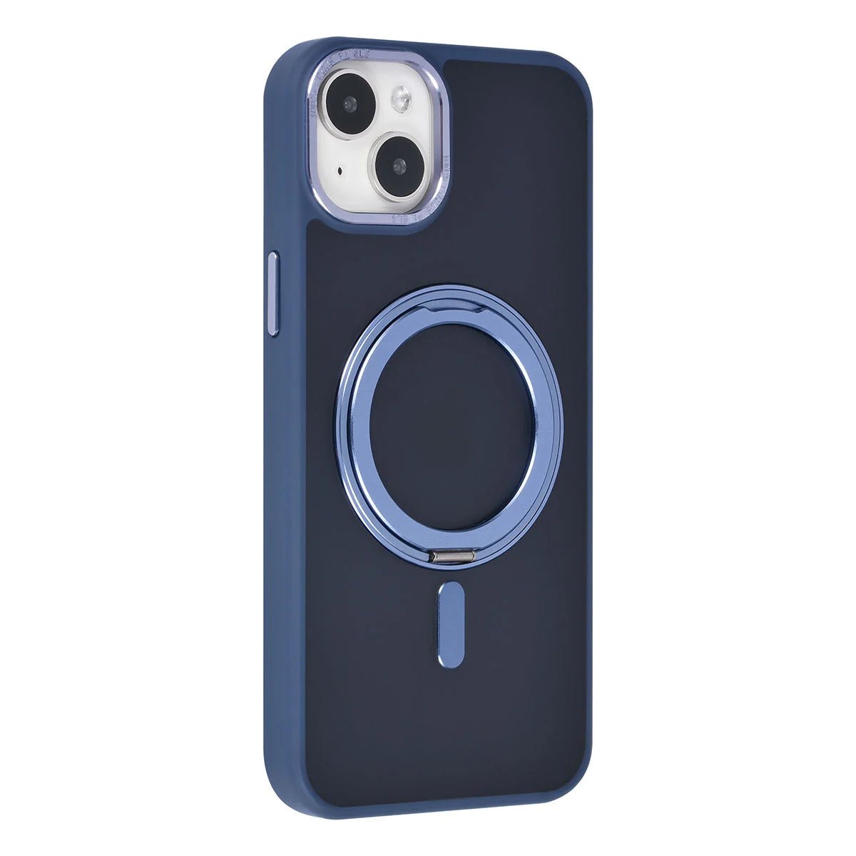 Tuniq iPhone 15 Plus / 14 Plus - Σκληρή MagSafe Θήκη με Περιστρεφόμενο Δαχτυλίδι Συγκράτησης - Μπλε