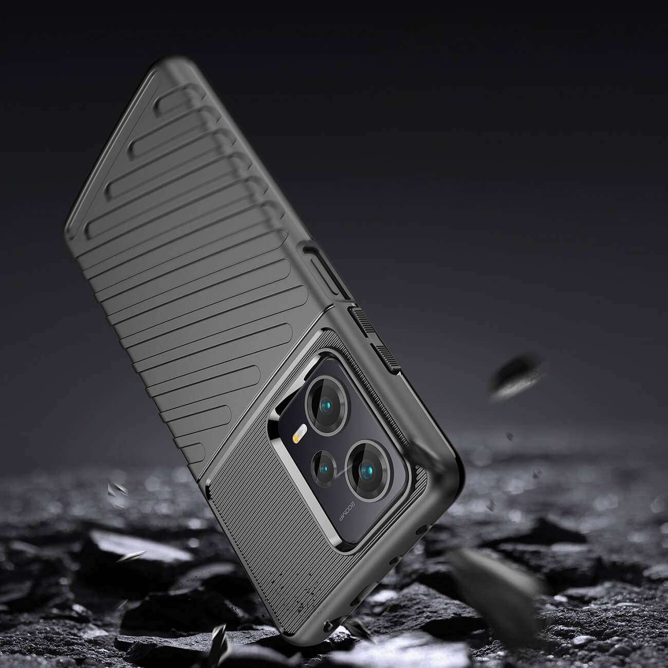 OEM Xiaomi Redmi Note 12 Pro+ Θήκη Thunder Tough Rugged Armor - Black