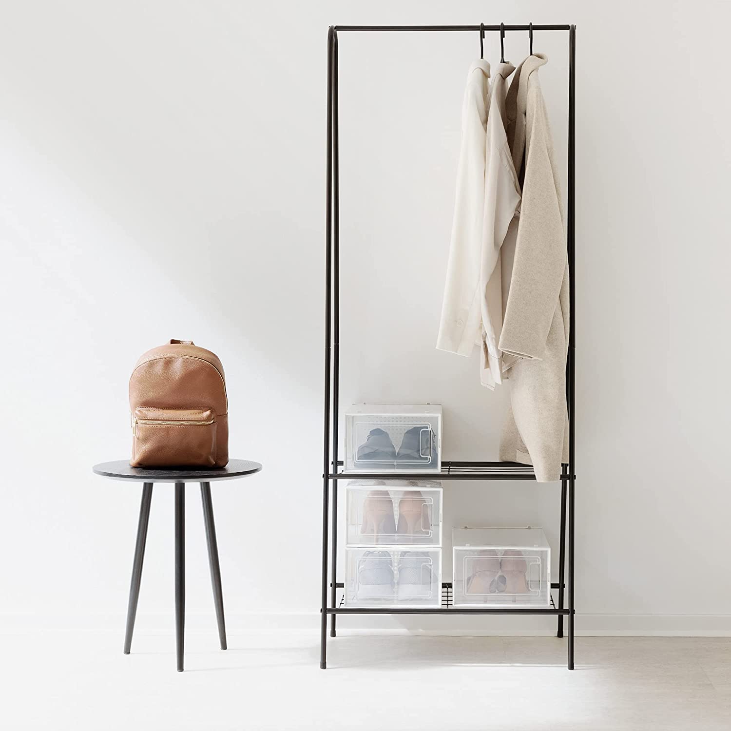 Navaris Σετ με 6 Κουτιά Αποθήκευσης Υποδημάτων - White - 49045.06