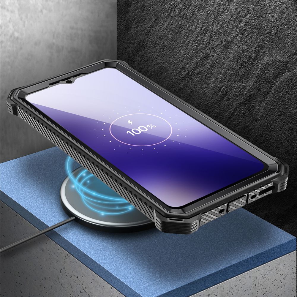 Supcase Samsung Galaxy S24 FE Armorbox Σκληρή Θήκη με Προστασία Οθόνης και Stand - Black