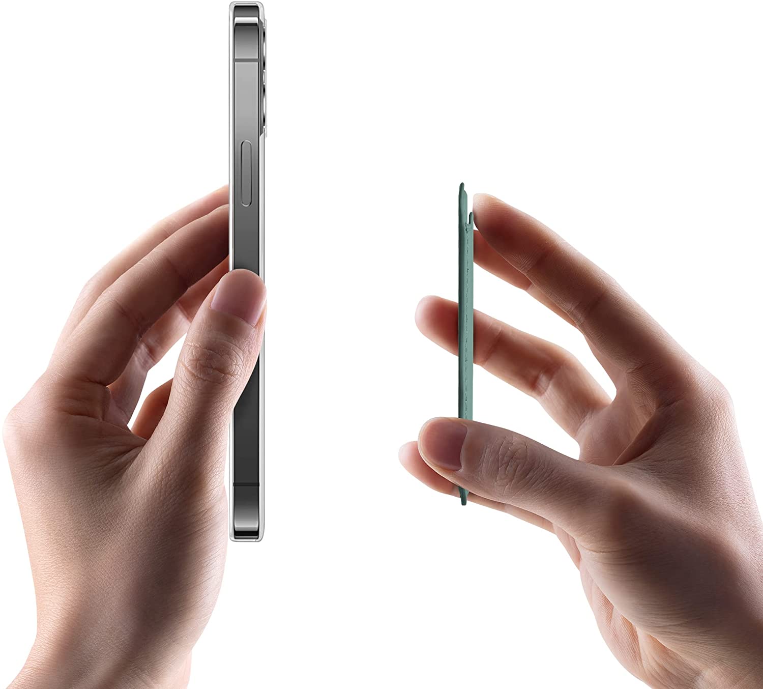 KW iPhone Θήκη από Συνθετικό Δέρμα για Πιστωτικές Κάρτες - Teal Matte - 54606.57