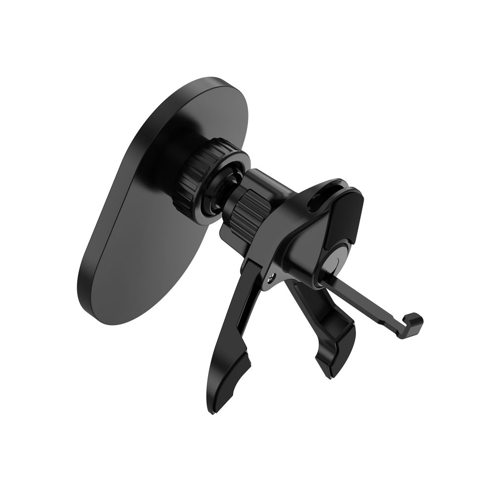 Tech - Protect MM15W - V6 Μαγνητική Βάση για τον Αεραγωγό του Αυτοκινήτου με Ασύρματη Φόρτιση MagSafe 15W - Black / Black