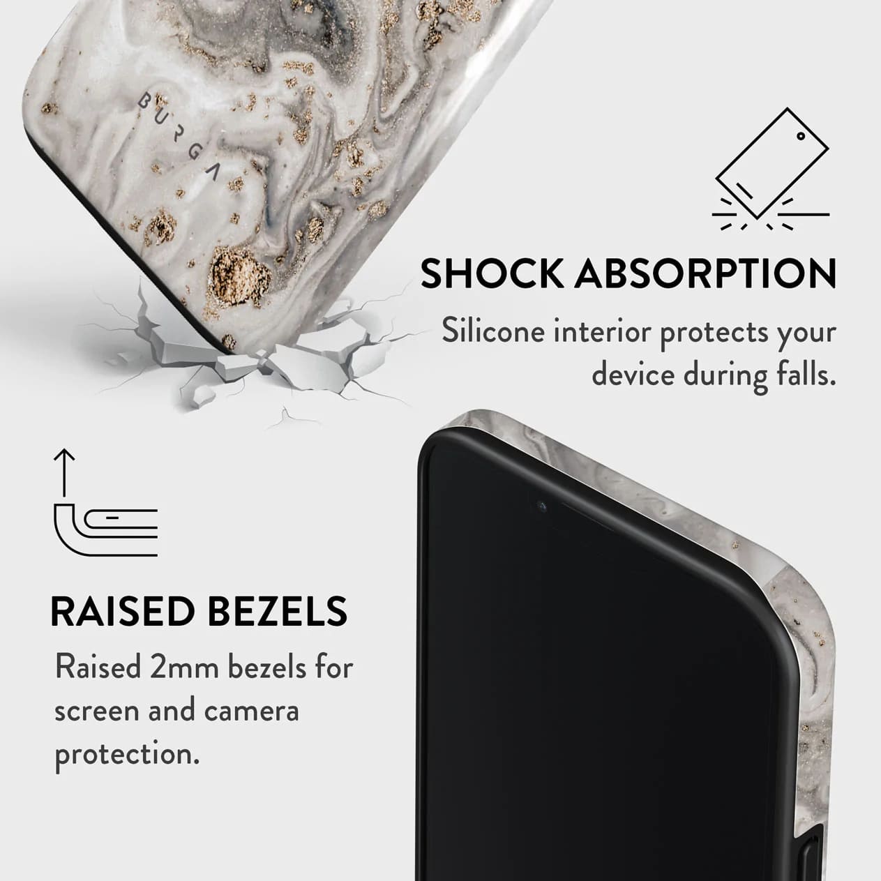 Burga iPhone 14 Fashion Tough Σκληρή Θήκη - Snowstorm