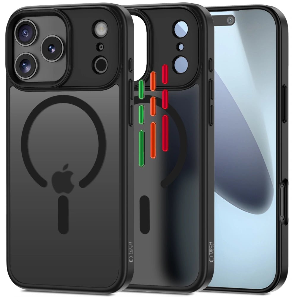Tech - Protect iPhone 17 Pro Max - MagMat XT 4 - Set - Σκληρή Θήκη με Πλαίσιο Σιλικόνης και MagSafe - Ημιδιάφανη / Matte Black