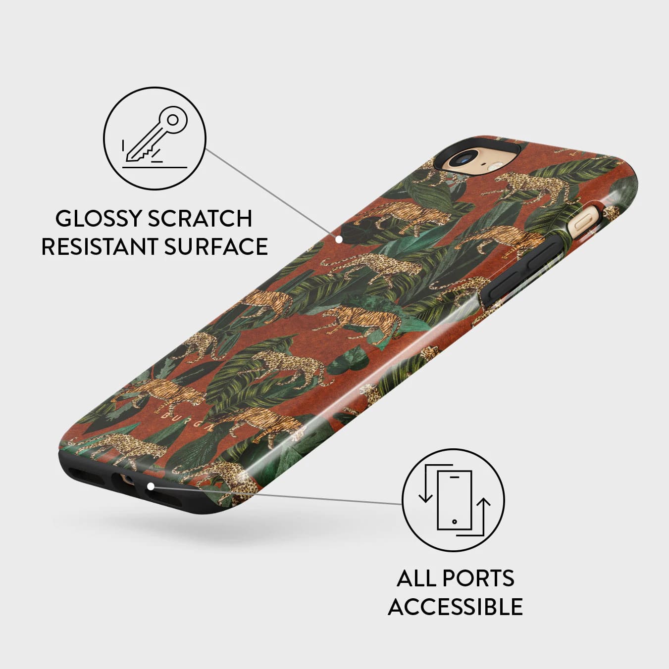 Burga iPhone SE 2022 / SE 2020 / 7 / 8 Fashion Tough Σκληρή Θήκη - Morning Commute