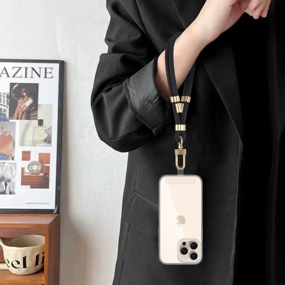 Tech - Protect C4S Rope Wrist Strap - Universal Λουράκι Καρπού για Θήκη Κινητού - Black / Gold