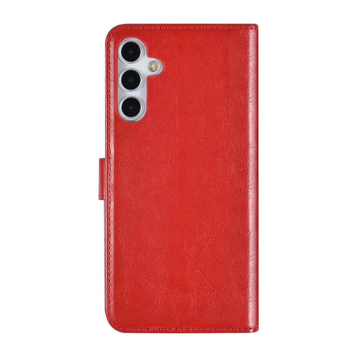 Tuniq Samsung Galaxy A15 4G / A15 5G - Θήκη Πορτοφόλι Stand από Δερματίνη - Κόκκινη