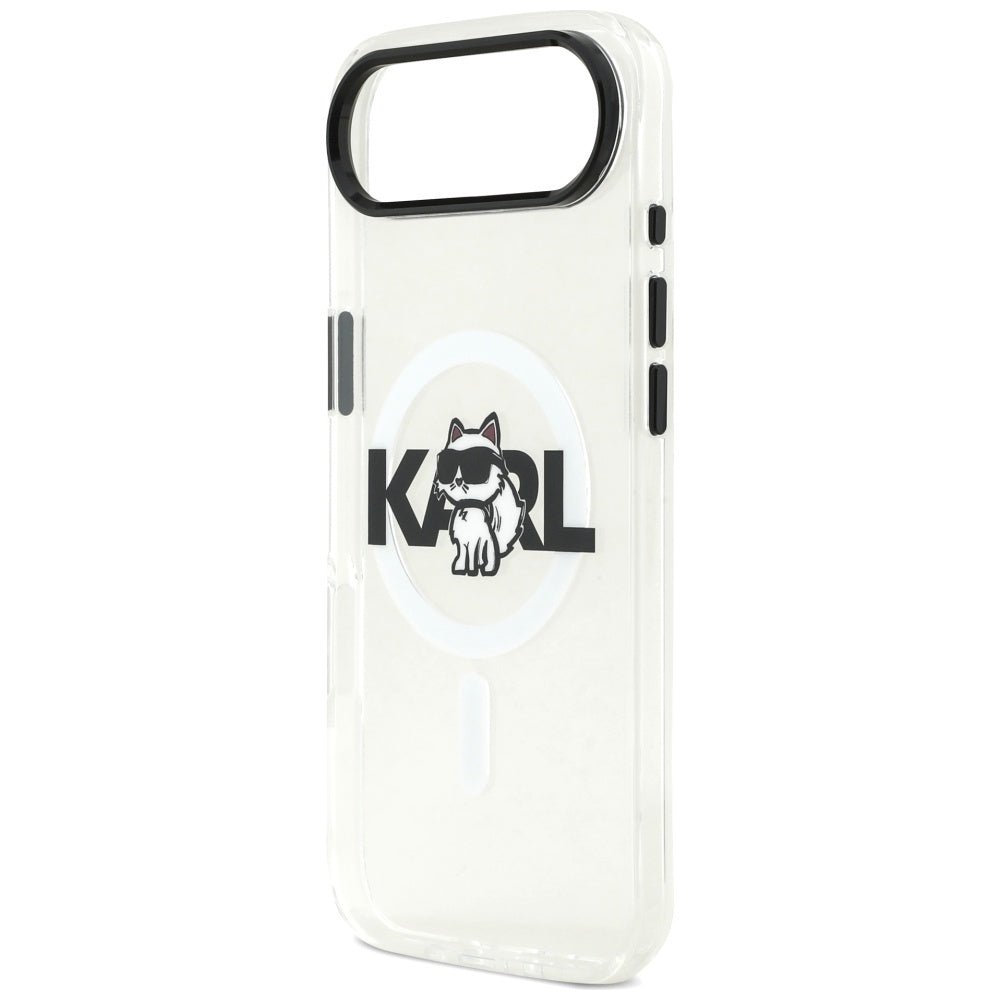Karl Lagerfeld iPhone Air - IML Choupette Sketch Logo MagSafe - Σκληρή Θήκη με Πλαίσιο Σιλικόνης - Clear - KLHMP17MHGCHGKBT