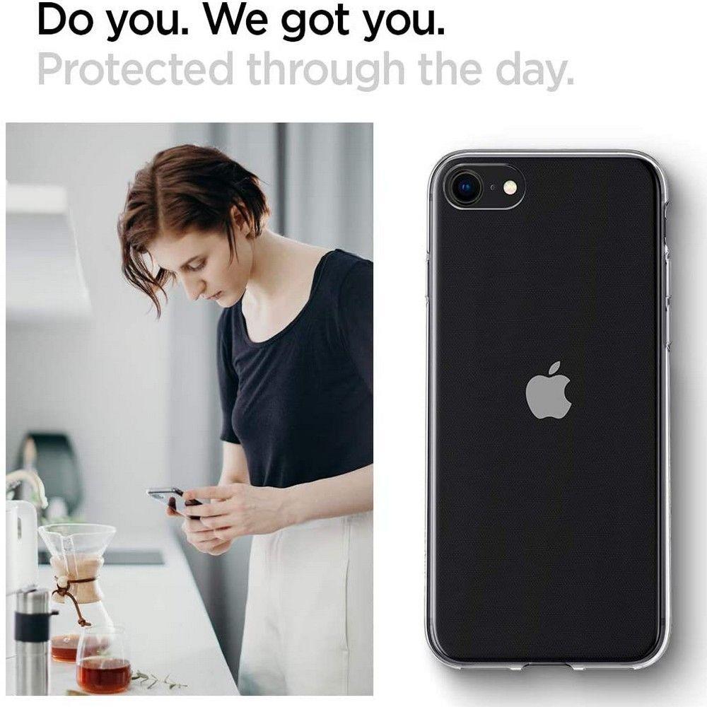 Spigen iPhone SE 2022 / SE 2020 / 7 / 8 Liquid Crystal Θήκη Σιλικόνης - Crystal Clear