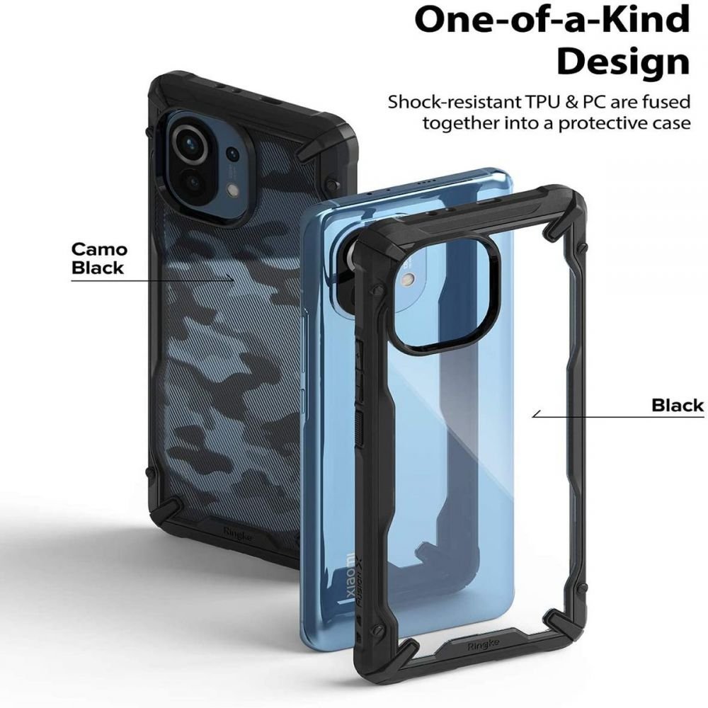 Ringke Xiaomi Mi 11 Fusion X Σκληρή Θήκη με Πλαίσιο Σιλικόνης - Black