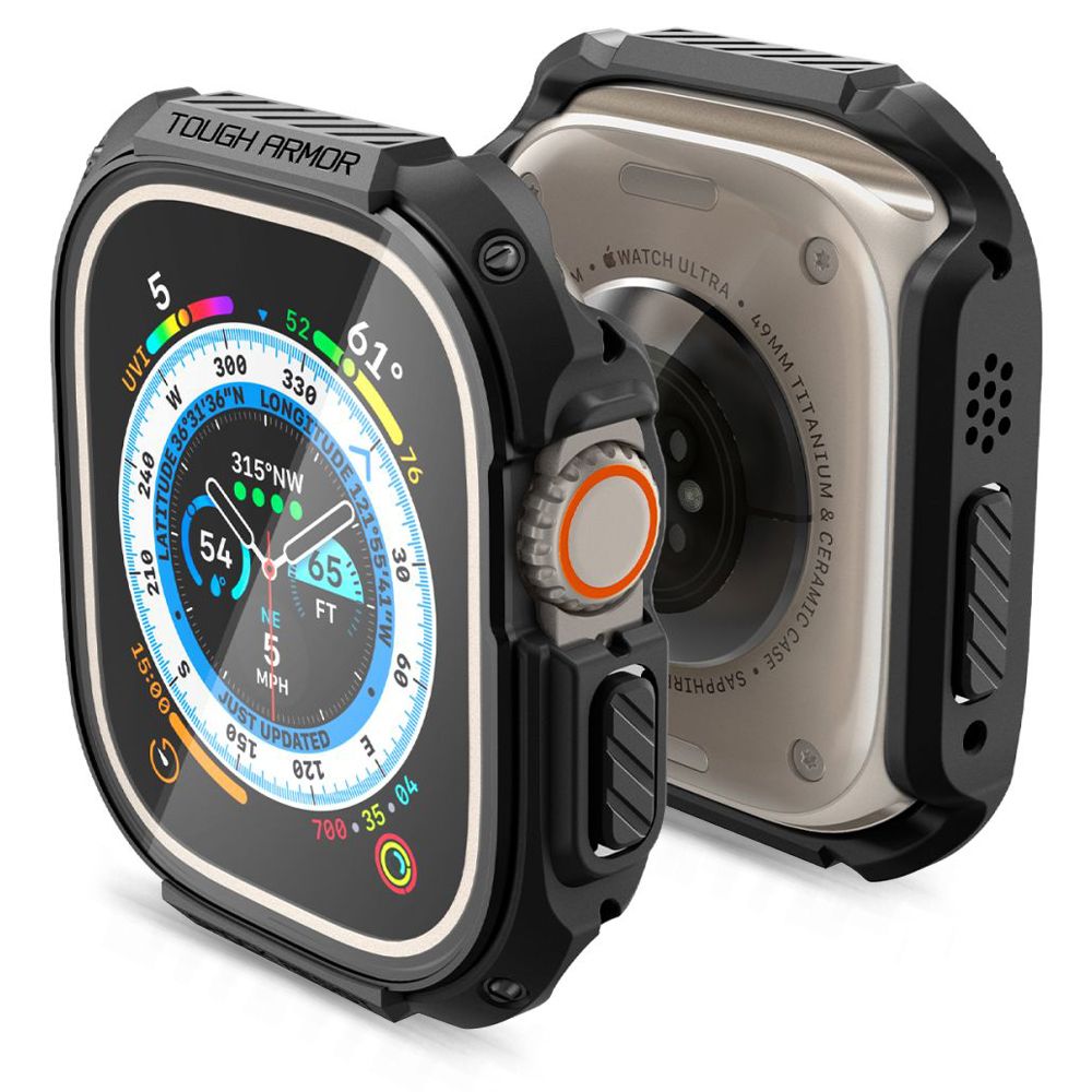 Spigen Θήκη Apple Watch Ultra (1/2/3) - 49mm Tough Armor - Black
