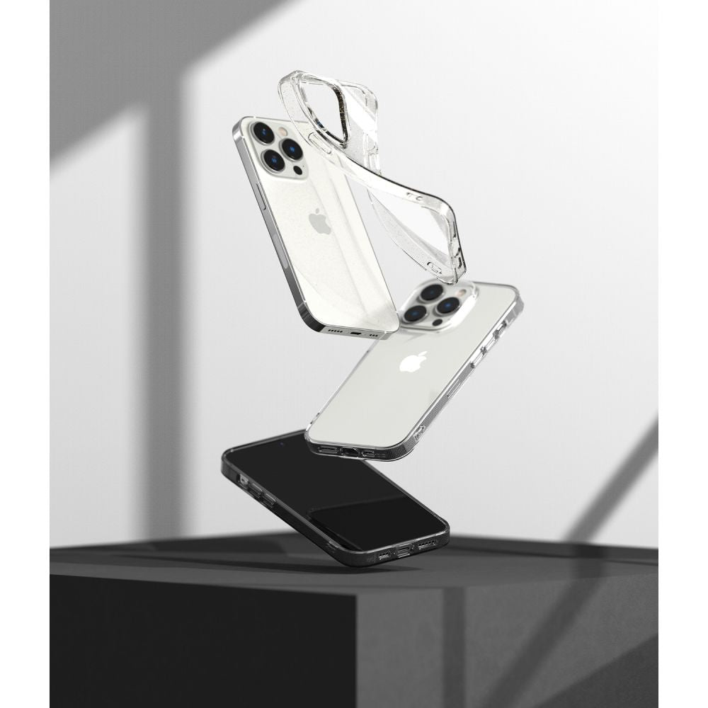 Ringke iPhone 14 Pro Air Ultra Thin TPU Case Λεπτή Θήκη Σιλικόνης - Glitter - Διάφανη
