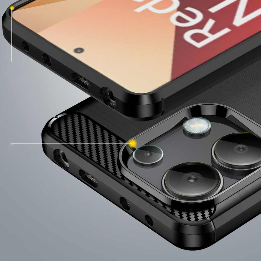 Tech - Protect Xiaomi Redmi Note 13 4G Carbon TPU Θήκη Σιλικόνης - Black