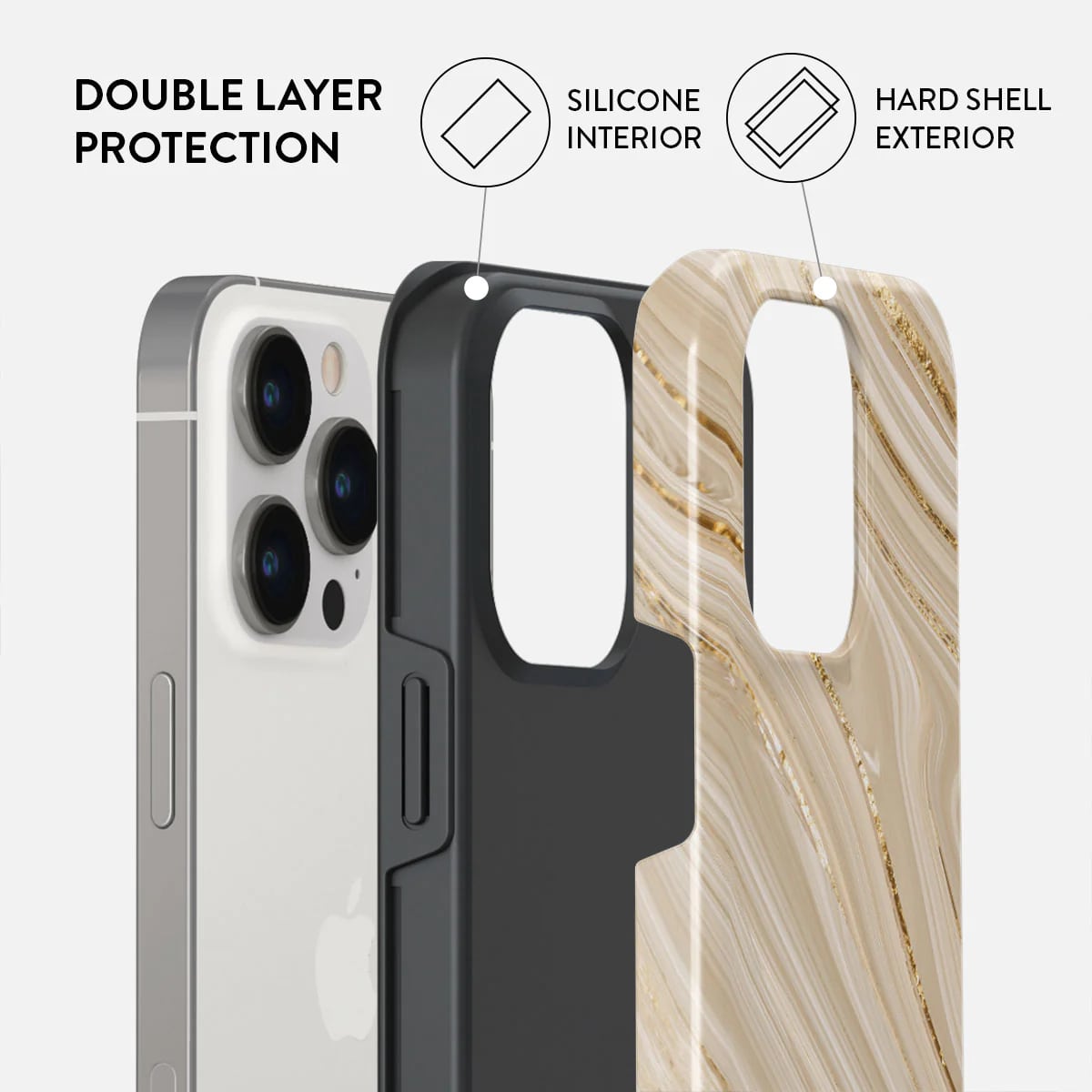 Burga iPhone 15 Pro Fashion Tough MagSafe Σκληρή Θήκη με MagSafe - Full Glam