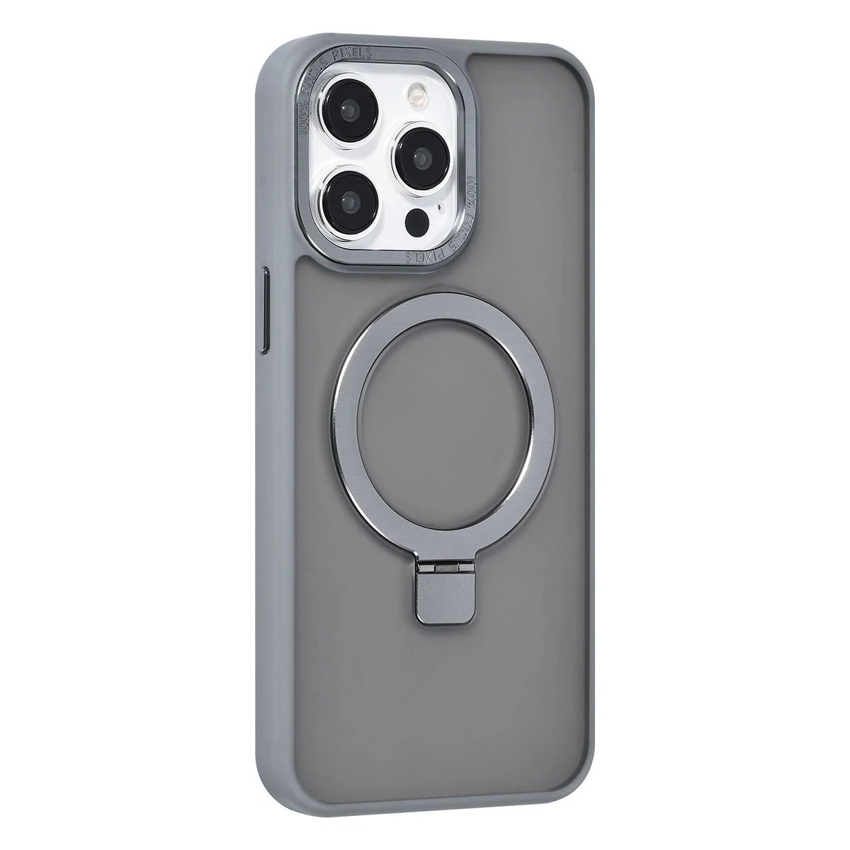 Tuniq iPhone 15 Pro Max - MagSafe Σκληρή Θήκη με Δαχτυλίδι Συγκράτησης - Grey