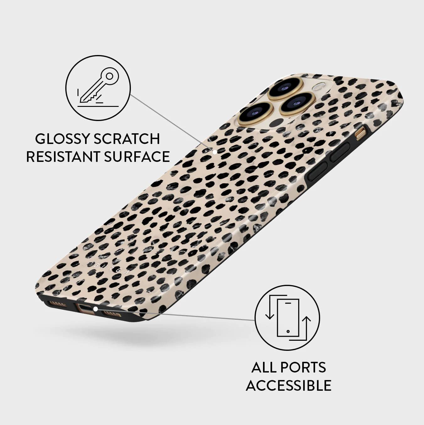 Burga iPhone 14 Pro Fashion Tough Σκληρή Θήκη - Almond Latte