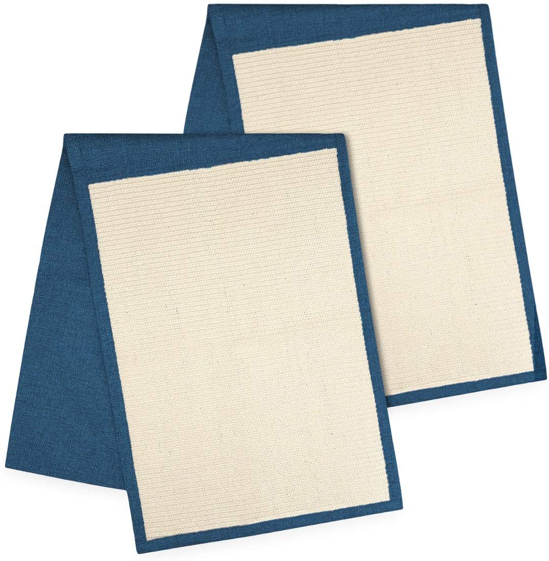 Navaris Cat Scratch Mats Sofa Shield Σετ με 2 Προστατευτικά Καναπέ από Γρατζουνιές Γάτας - 130 x 45 cm - Blue / White - 46354.04.17