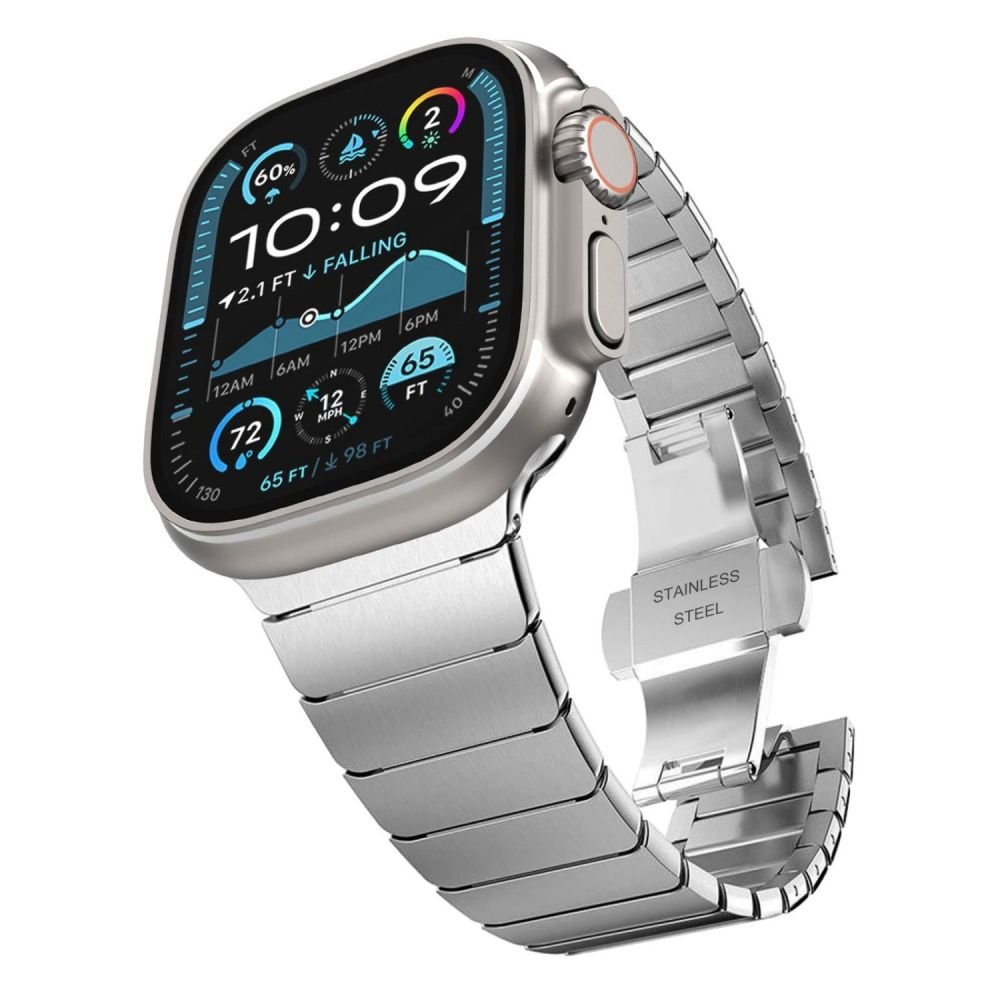 Tech - Protect Λουράκι Apple Watch 8/9/10/11 - SE (1/2/3) - Ultra (1/2/3) – 44/45/46/49mm LinkBand από Ανοξείδωτο Ατσάλι - Silver