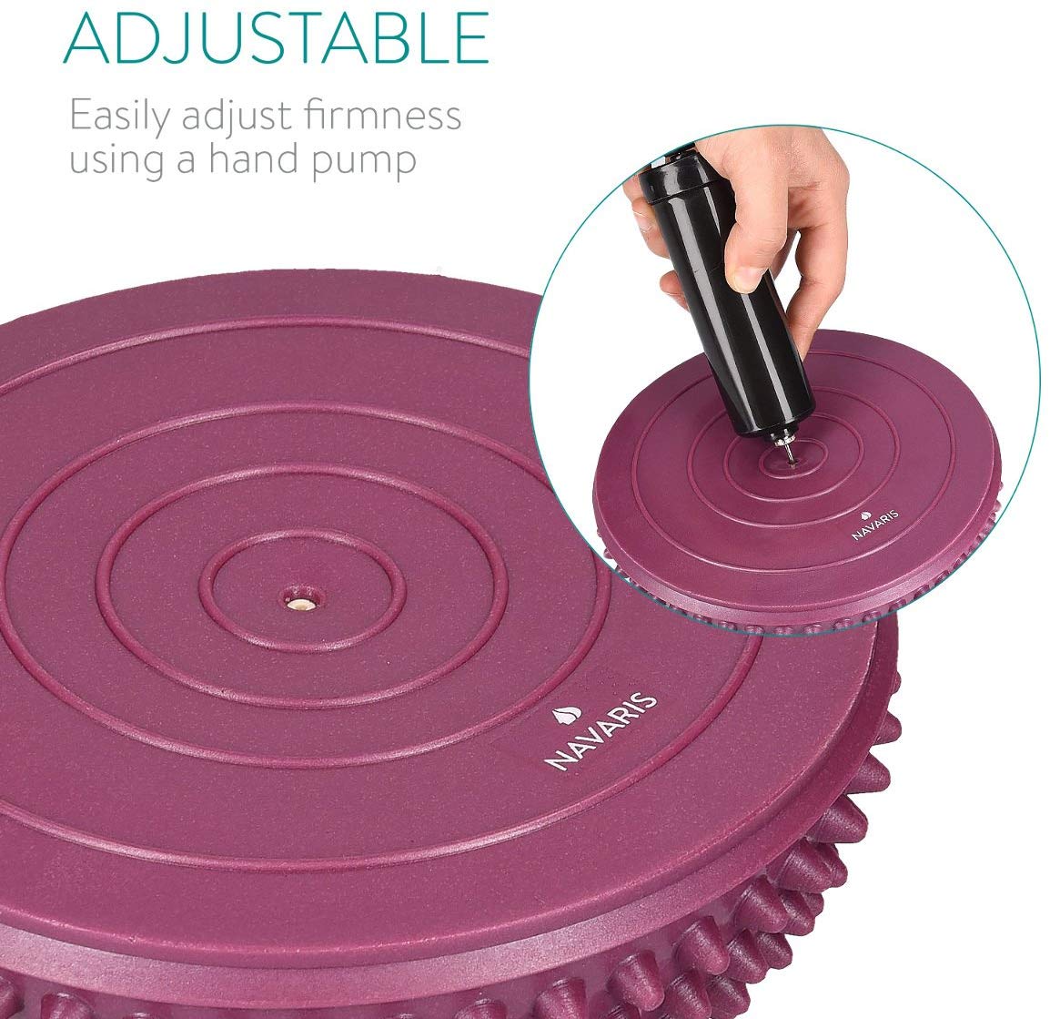 Navaris Balance Pods - Σετ με 2 Μπάλες Ισορροπίας - Mint / Bordeaux - 44333.71.13