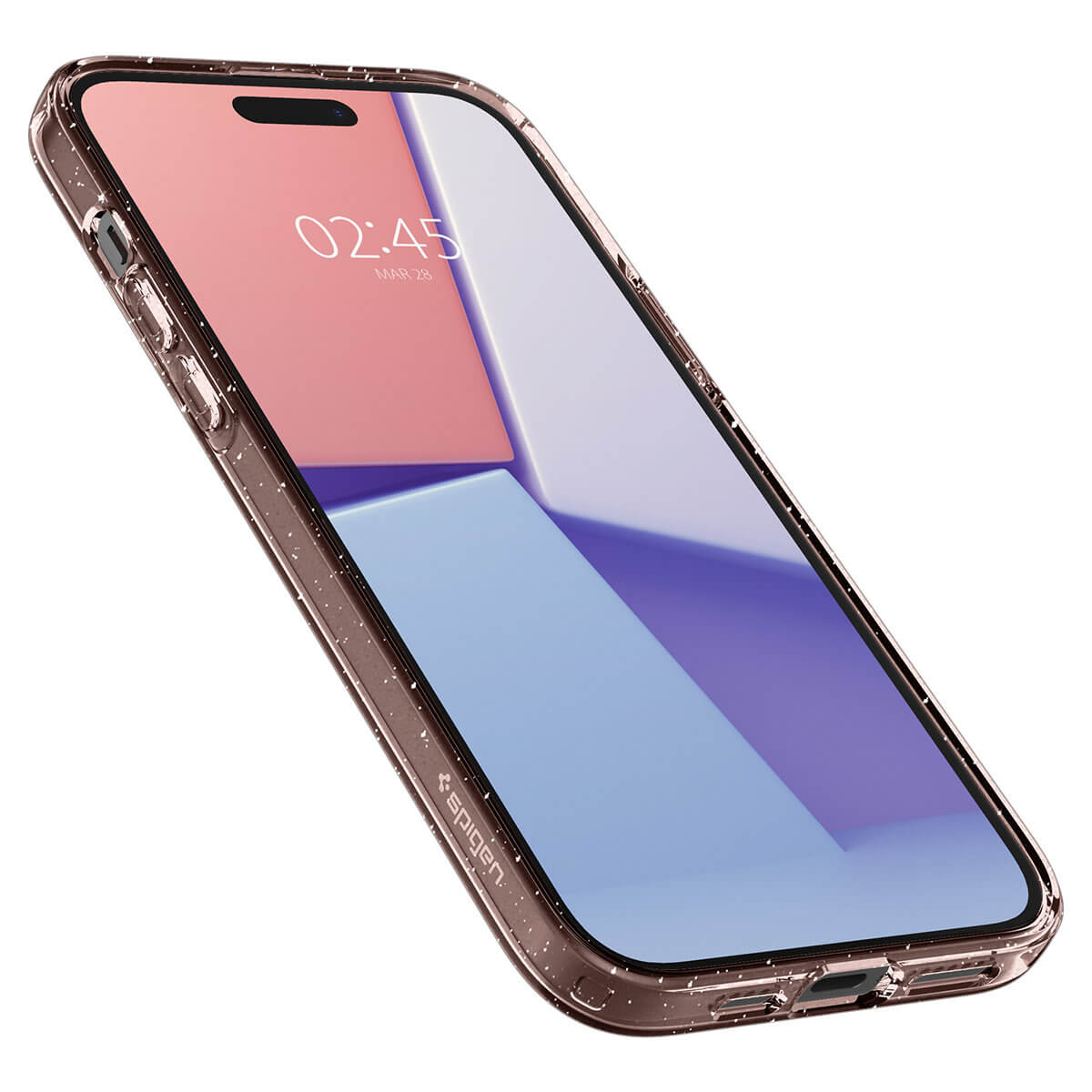 Spigen iPhone 15 Plus Liquid Crystal Θήκη Σιλικόνης - Glitter Rose