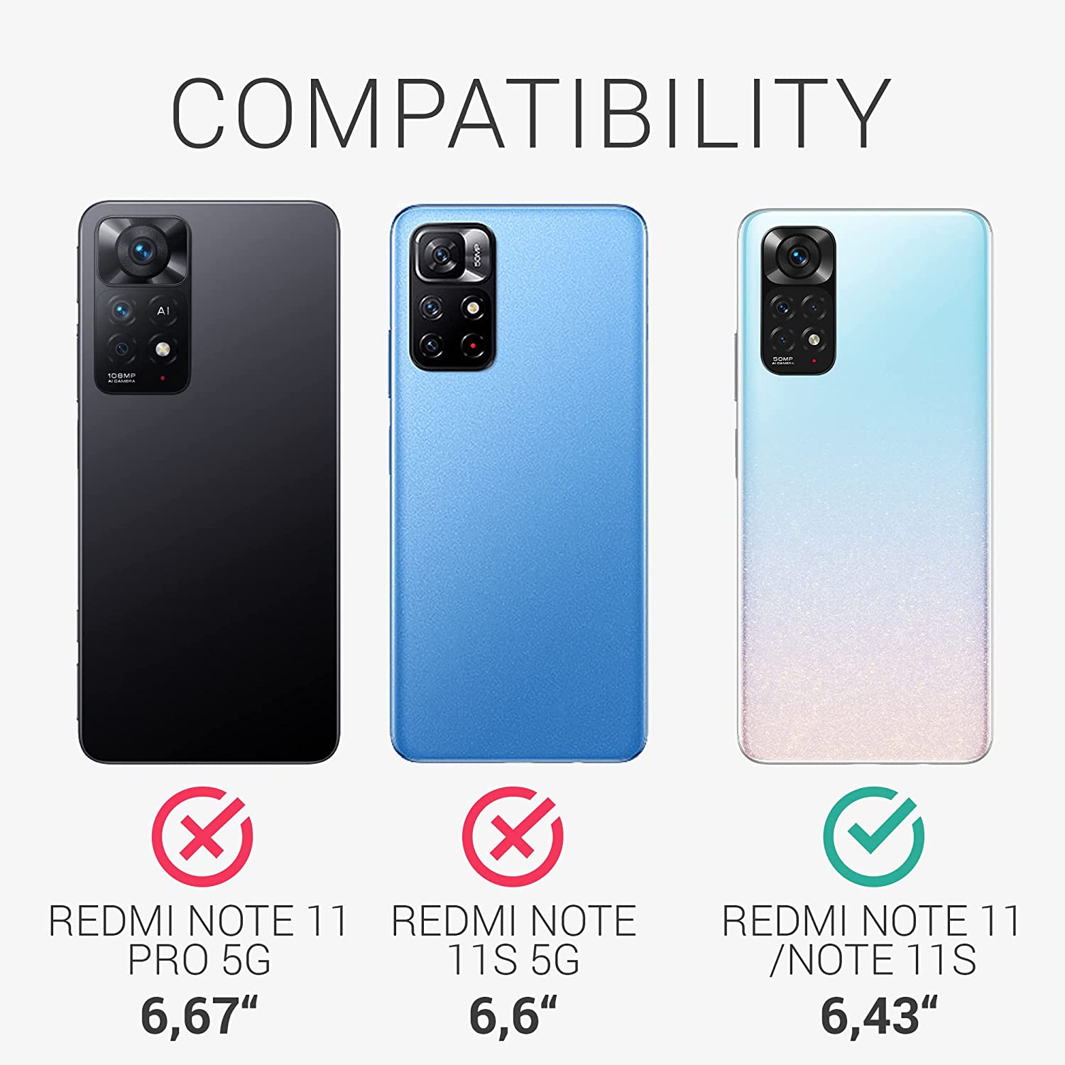Kalibri Xiaomi Redmi Note 11 / Note 11S Σκληρή Θήκη Aramid Fiber Body Armor - Black Matte - 58262.47