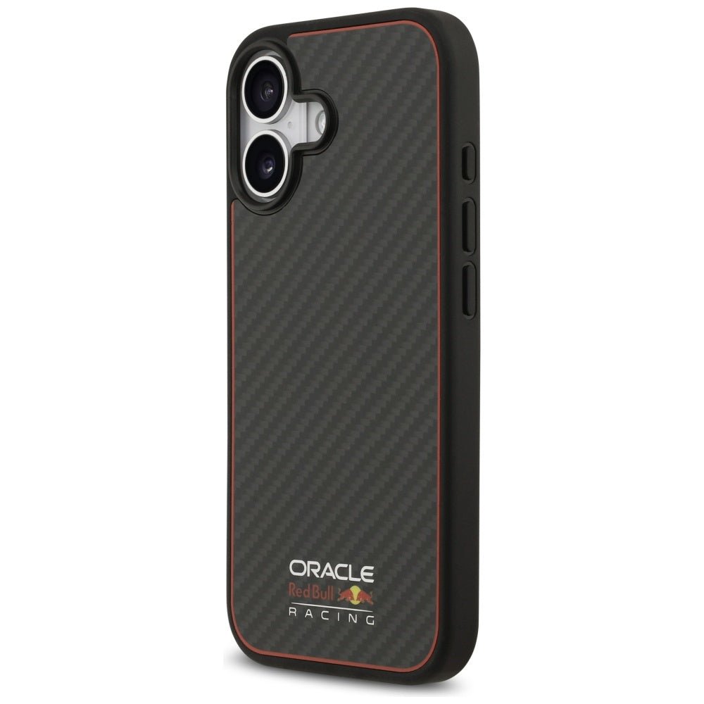 Red Bull iPhone 17 - Kevlar Logo Matt MagSafe - Σκληρή Θήκη με Πλαίσιο Σιλικόνης - Black - RBHMP17S24CFOSK