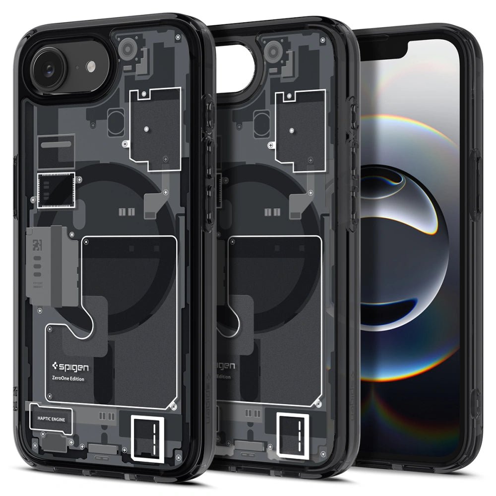 Spigen iPhone 16e Ultra Hybrid Mag Σκληρή Θήκη με Πλαίσιο Σιλικόνης Και MagSafe - Zero One Black
