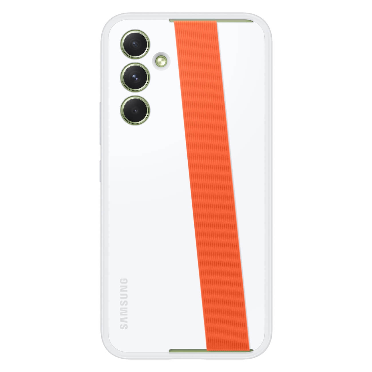 Samsung Haze Grip Samsung Galaxy A54 5G Θήκη Σιλικόνης με Αποσπώμενο Ιμάντα - White - EF - XA546CWEGWW
