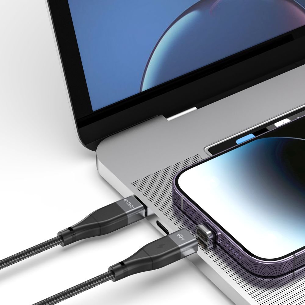 Tech - Protect UltraBoost Magnetic 2in1 PD 60W 3A - Μαγνητικό Καλώδιο Γρήγορης Φόρτισης Type - C to Type - C / Type - C to Lightning 1m - Black