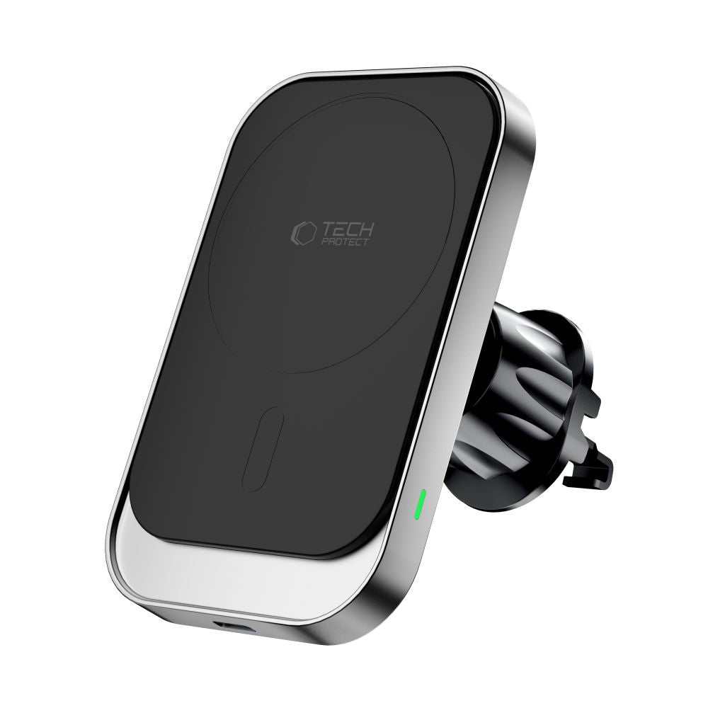 Tech - Protect MM15W - V9 Μαγνητική Βάση για το Ταμπλό και τον Αεραγωγό του Αυτοκινήτου με Ασύρματη Φόρτιση MagSafe 15W - Black
