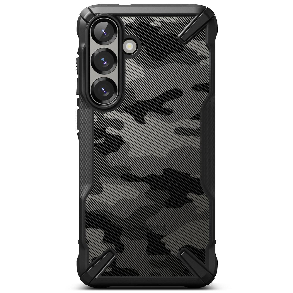 Ringke Samsung Galaxy S25 Fusion X Σκληρή Θήκη με Πλαίσιο Σιλικόνης - Camo Black