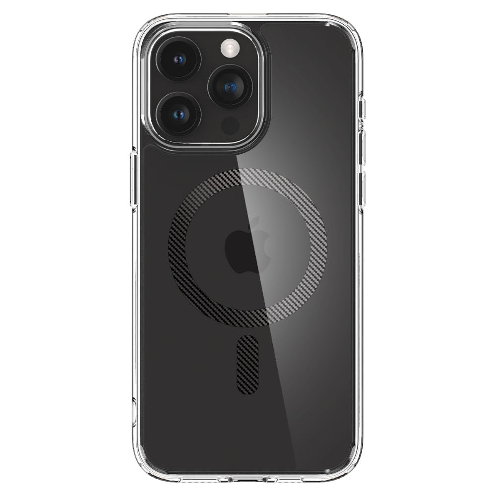 Spigen iPhone 15 Pro Max Ultra Hybrid Mag Σκληρή Θήκη με Πλαίσιο Σιλικόνης Και MagSafe - Carbon Fiber
