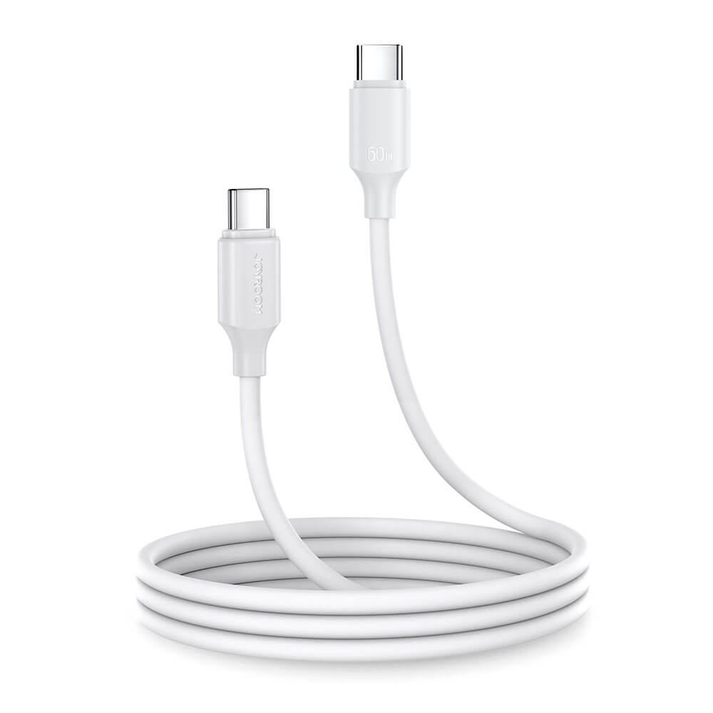 Joyroom S - CC060A9 60W - Καλώδιο Δεδομένων και Φόρτισης Type - C to Type - C 1M - White
