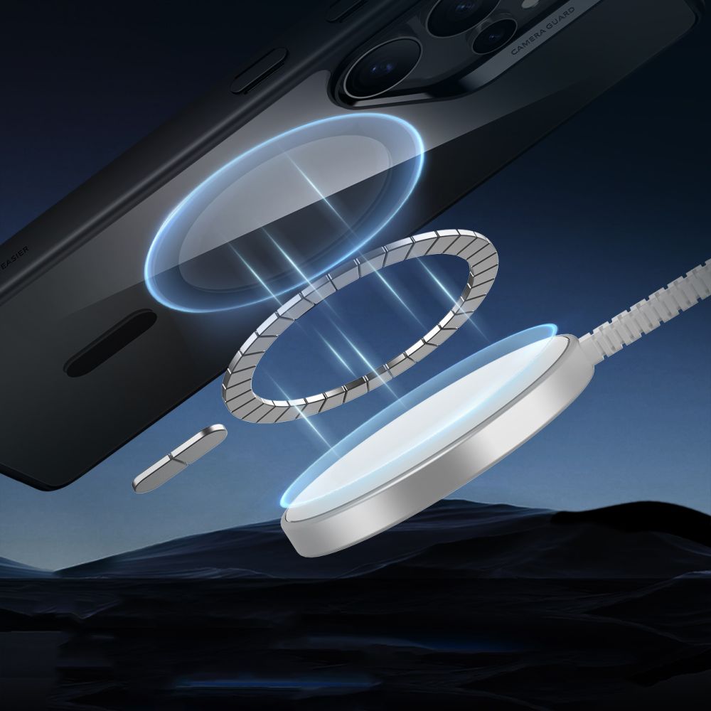 ESR Samsung Galaxy S25 Ultra Classic Hybrid Halolock Σκληρή Θήκη με Πλαίσιο Σιλικόνης και MagSafe - Διάφανη / Black