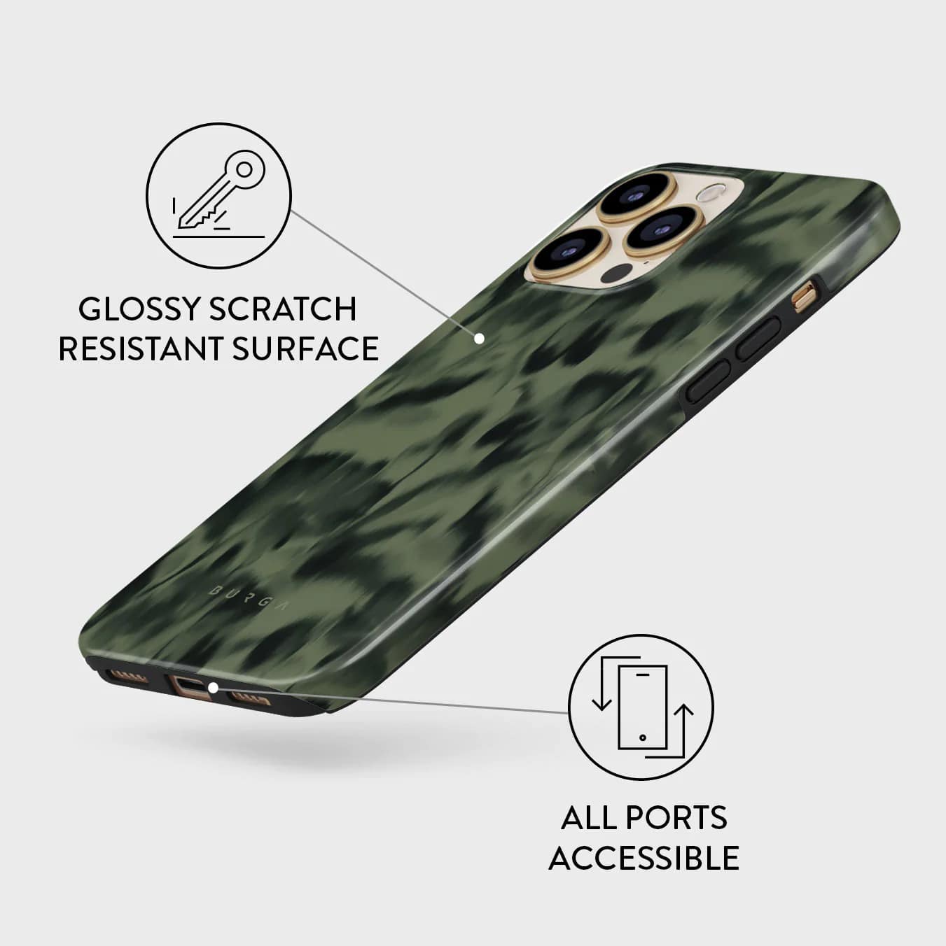 Burga iPhone 13 Pro Fashion Tough Σκληρή Θήκη - Soft Focus