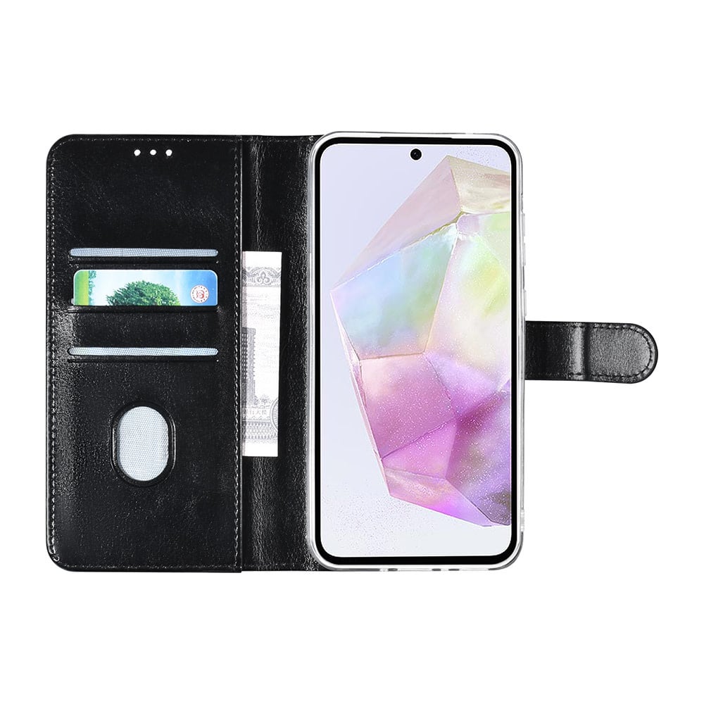 Tuniq Samsung Galaxy A35 5G - Θήκη Πορτοφόλι Stand από Δερματίνη - Μαύρη