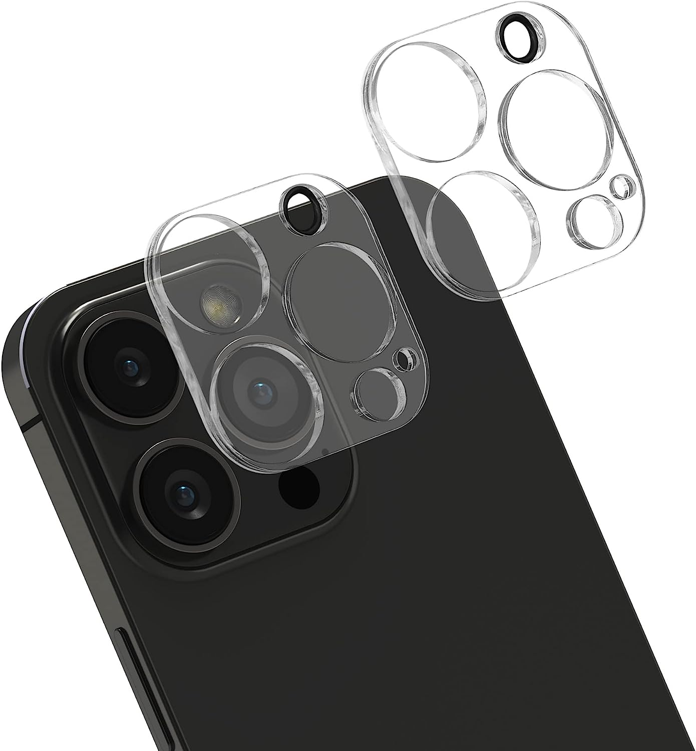 KW iPhone 14 Pro / iPhone 14 Pro Max Real Glass Αντιχαρακτικό Γυαλί για την Κάμερα - 2 Τεμάχια - Διάφανα - 61275.1