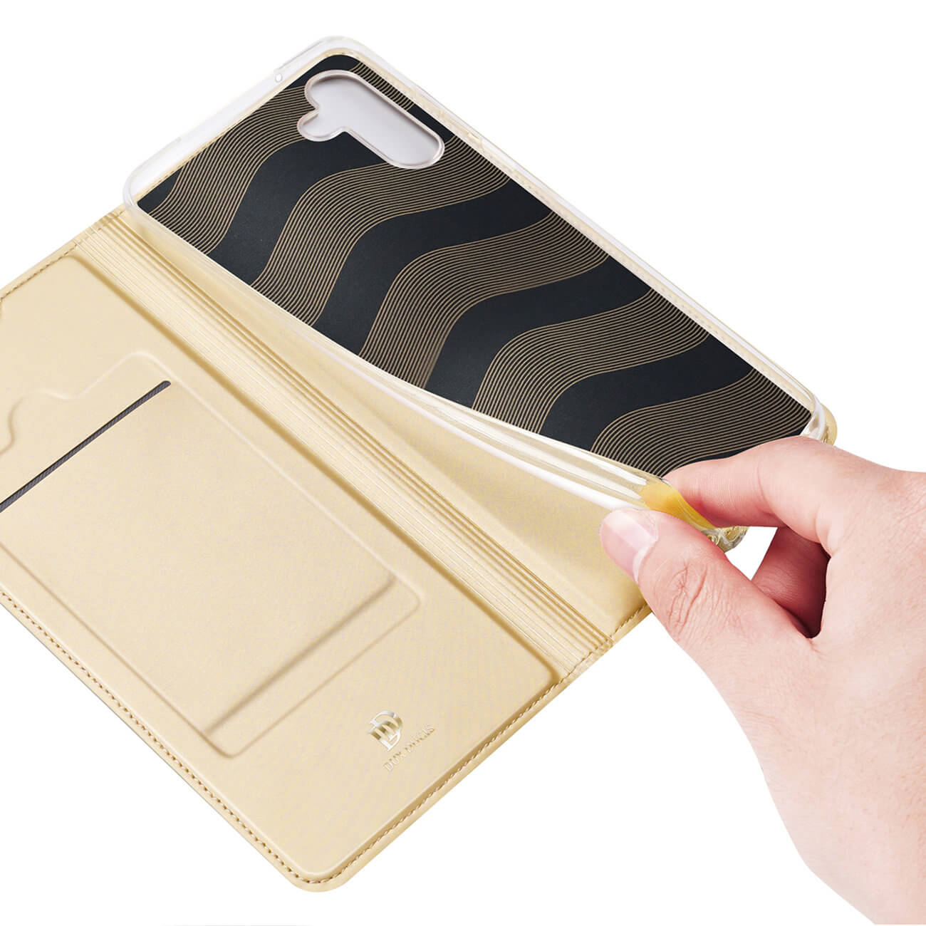 Dux Ducis Samsung Galaxy A14 5G Flip Stand Case Θήκη Βιβλίο - Gold