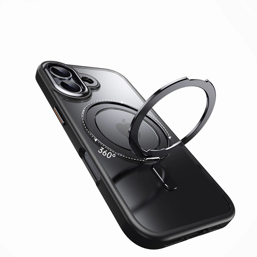 Tech - Protect iPhone 17 MagRing - Σκληρή MagSafe Θήκη με Περιστρεφόμενο Δαχτυλίδι Συγκράτησης / Stand - Black