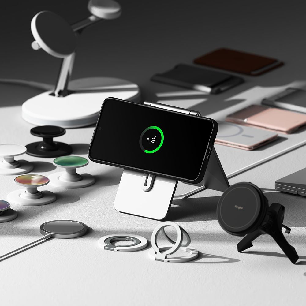 Ringke Samsung Galaxy S25 Plus Onyx Magnetic Θήκη Σιλικόνης με MagSafe - Black