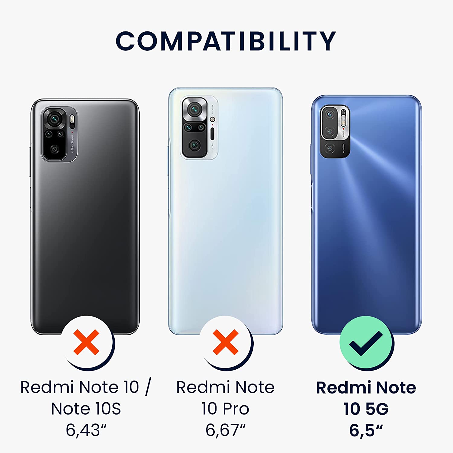 KW Xiaomi Redmi Note 10 5G Θήκη από Φυσικό Ξύλο - Design The Great Wave - Blue / White / Brown - 56792.04