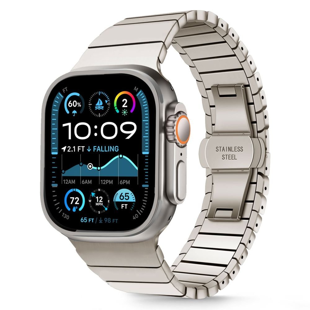 Tech - Protect Λουράκι Apple Watch 4/5/6/7/8/9/10/11 - SE (1/2/3) - Ultra (1/2/3) - 42/44/45/49mm LinkBand από Ανοξείδωτο Ατσάλι - Titanium