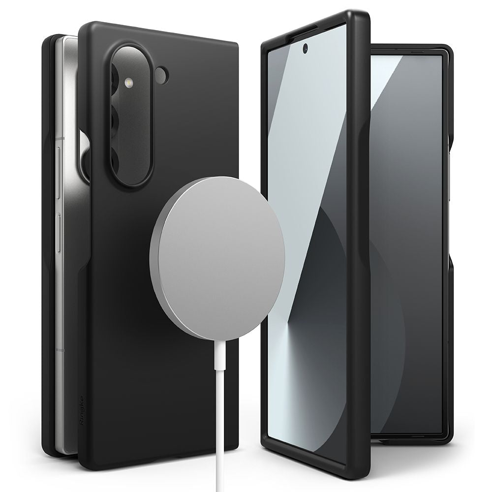 Ringke Samsung Galaxy Z Fold6 Slim Magnetic Λεπτή Θήκη από Σκληρό Πλαστικό με MagSafe - Black