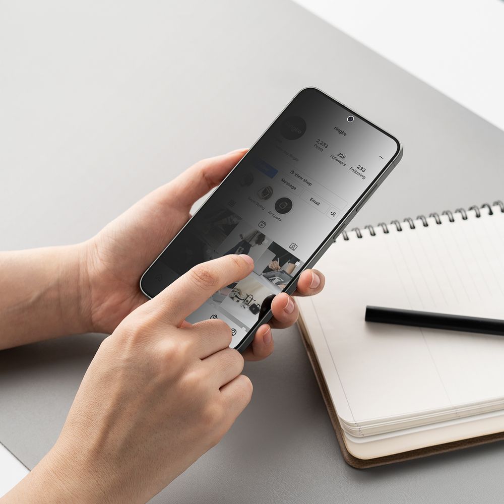 Ringke Samsung Galaxy S25 Plus Easy Slide 2.5D 9H Privacy Αντιχαρακτικό Γυαλί Οθόνης - 2 Τεμάχια - Privacy