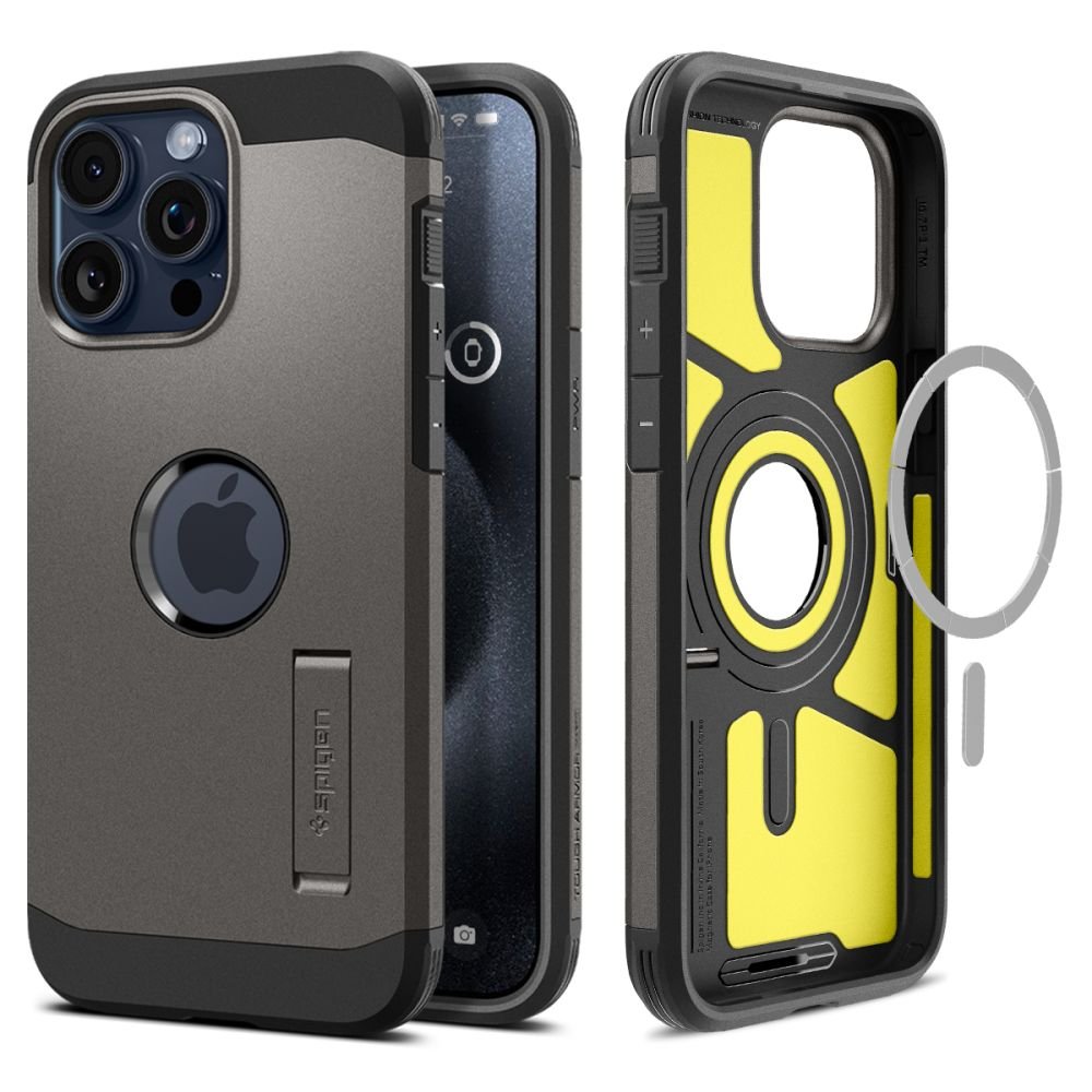 Spigen iPhone 15 Pro Max Tough Armor Mag Σκληρή Θήκη με MagSafe - Gunmetal