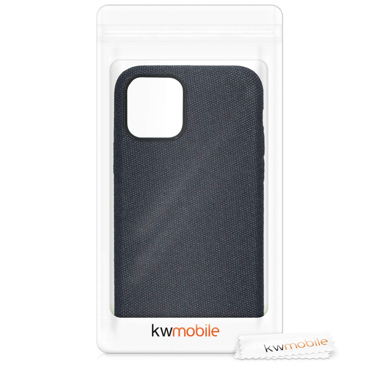 KW iPhone 11 Pro Θήκη Σιλικόνης TPU Canvas - Dark Blue - 49804.17