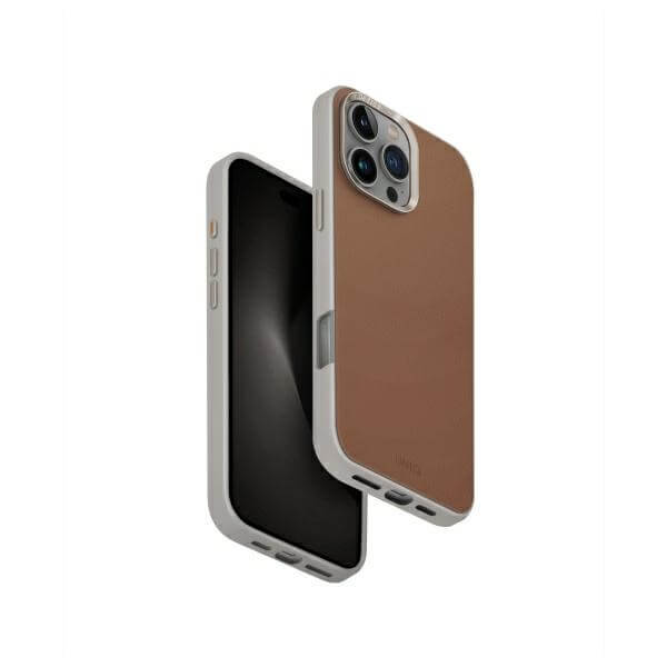 Uniq iPhone 16 Pro Max - Lyden DS - Σκληρή Θήκη με Επένδυση Συνθετικού Δέρματος και MagSafe - Carmel / Ivory
