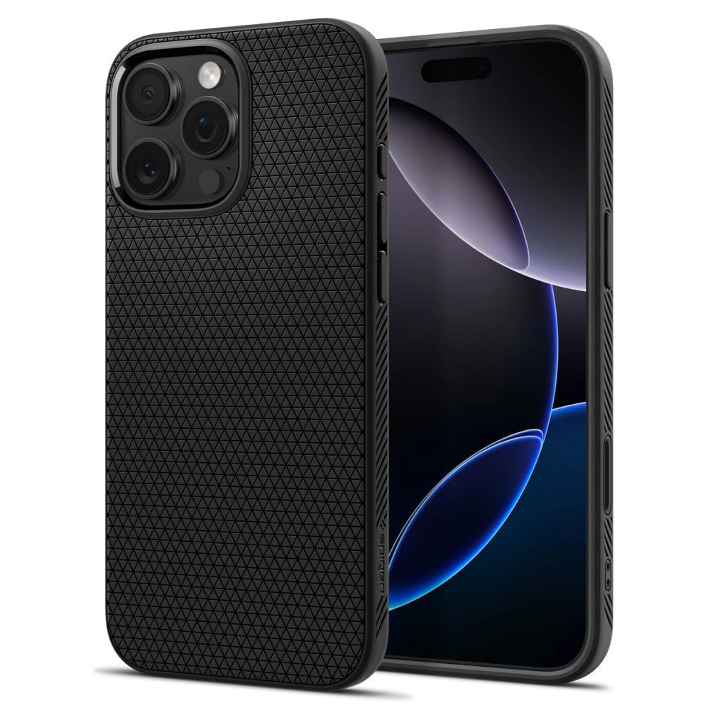 Spigen iPhone 16 Pro - Liquid Air T Mag - Θήκη Σιλικόνης με Magsafe - Matte Black