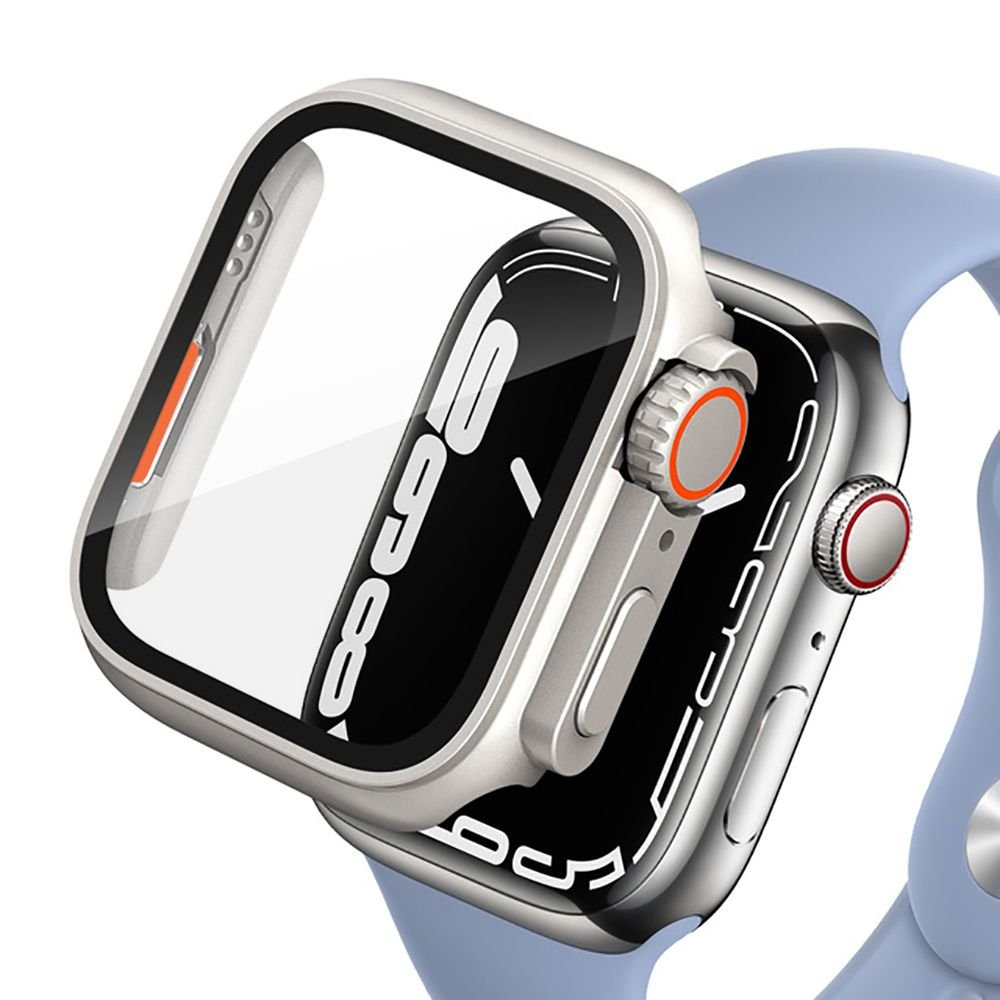 Tech - Protect Θήκη Apple Watch 4/5/6 - SE (1/2/3) - 44mm Defence 360 με Προστασία Οθόνης - Titanium / Orange